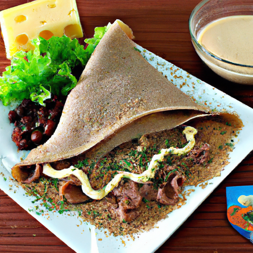 foto da receita Crepe de carne seca com catupiry