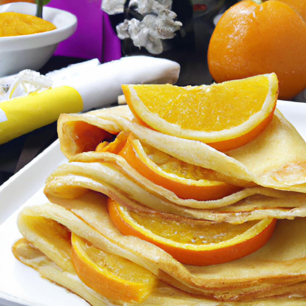 foto da receita Crepe de laranja