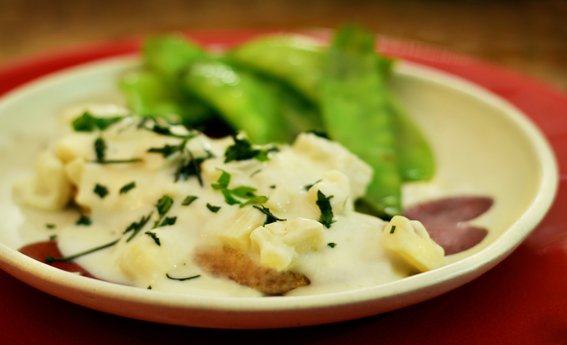 foto da receita Filé de frango ao creme de palmito