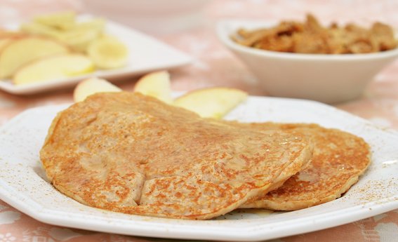 foto da receita Panquecas americanas de maçã