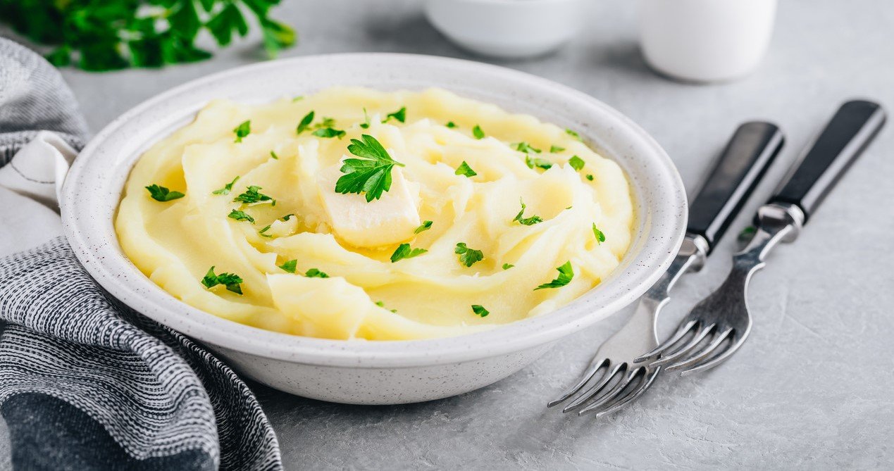 foto da receita Purê de mandioca com leite de coco