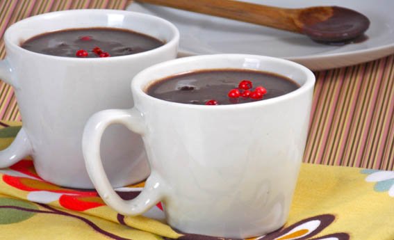 foto da receita Chocolate quente com pimenta rosa