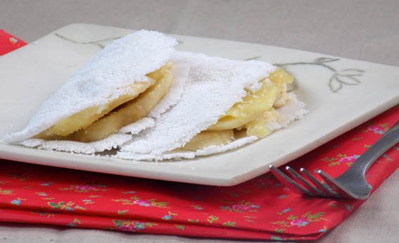 foto da receita Tapioca de banana com queijo