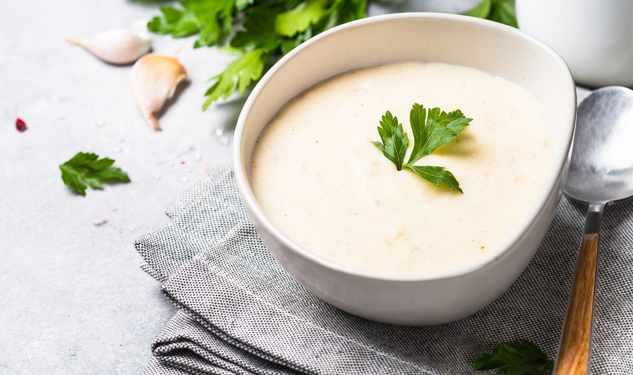 foto da receita Sopa creme de inhame