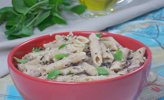 foto da receita Penne ao pesto com atum