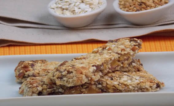 foto da receita Barrinhas de cereais caseiras