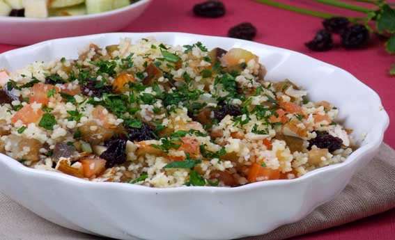 foto da receita Couscous marroquino com abobrinha e berinjela