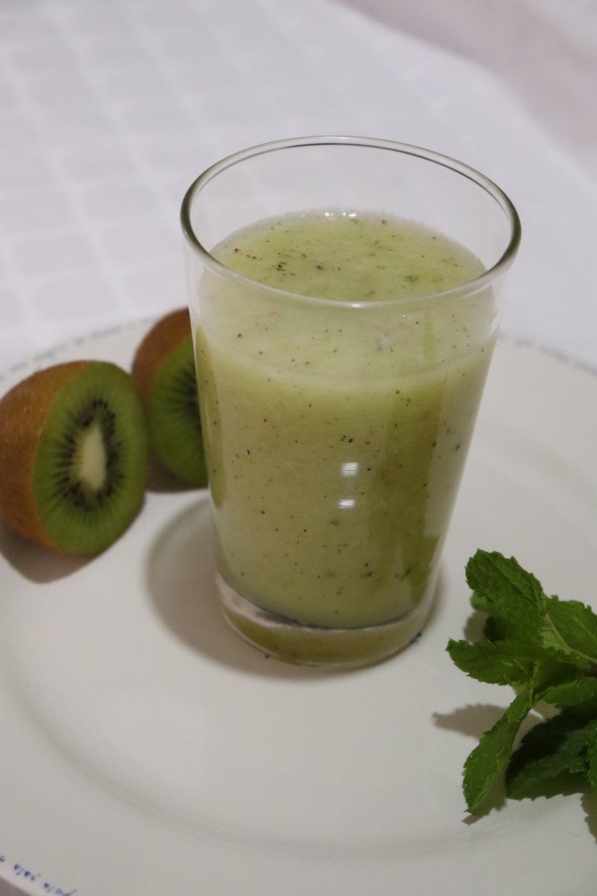 foto da receita Suco verde com melão