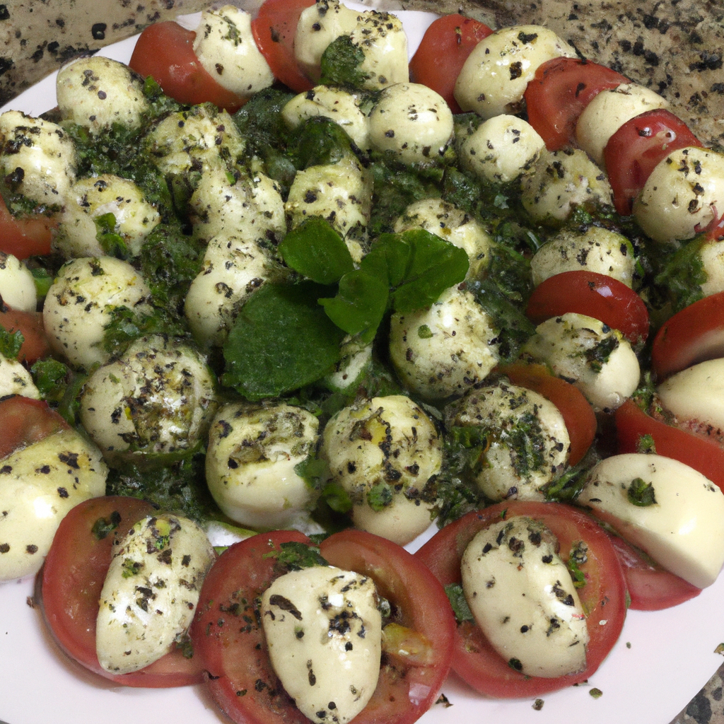 foto da receita Salada caprese no pote