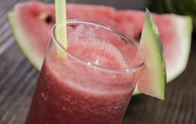 foto da receita Suco de melancia com água de coco