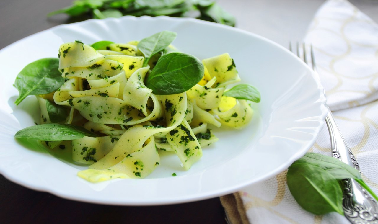 foto da receita Fettucine com molho de espinafre