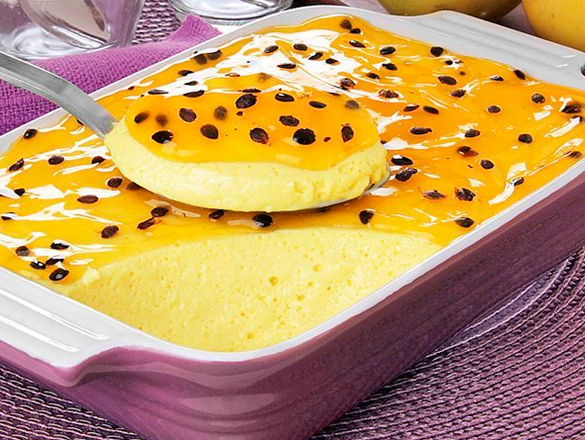 foto da receita Mousse cremosa de maracujá light