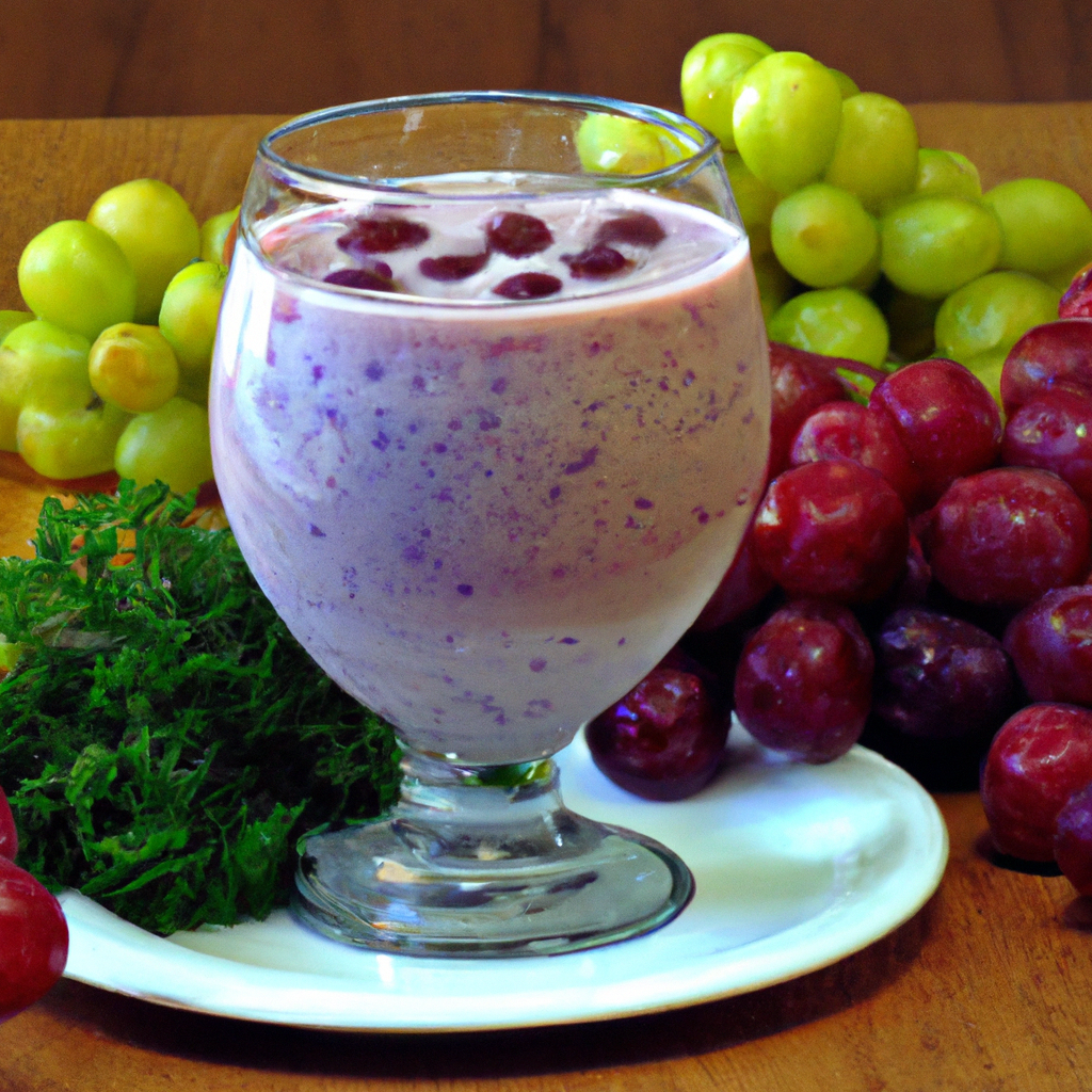 foto da receita Suco de uva cremoso