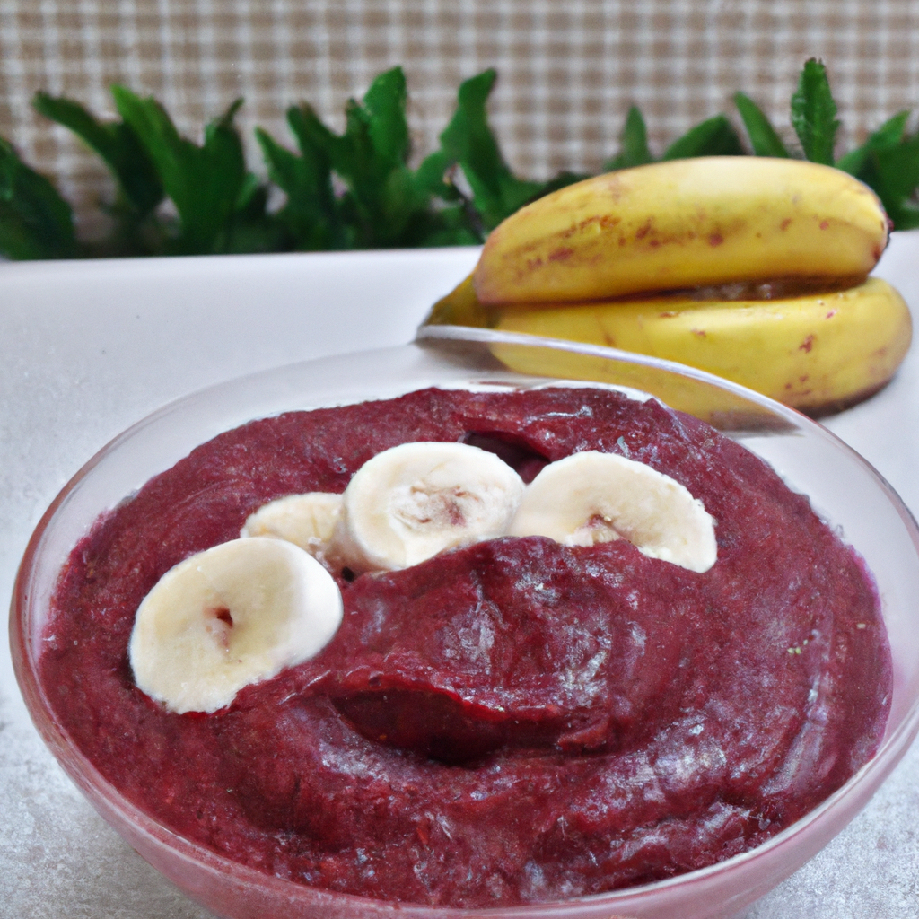 foto da receita Frozen de açaí com banana 