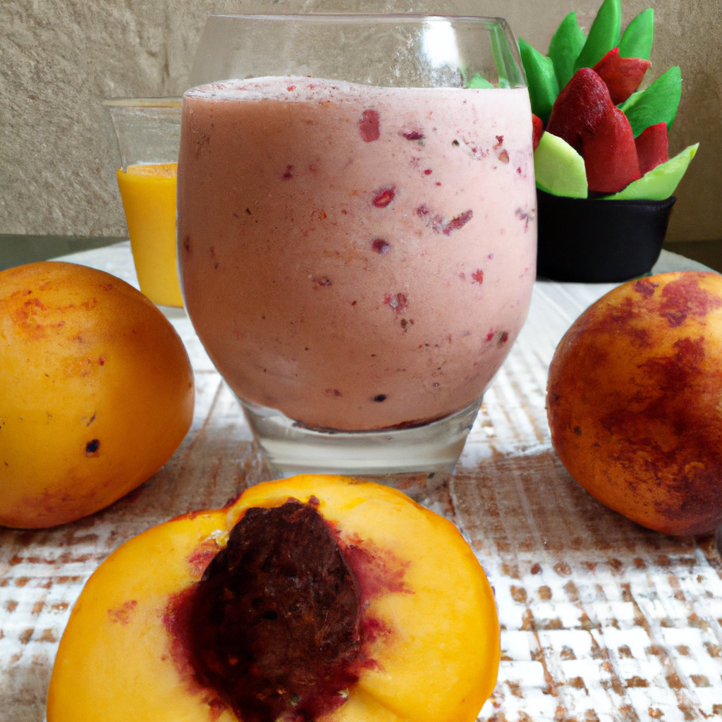 foto da receita Smoothie de pêssego