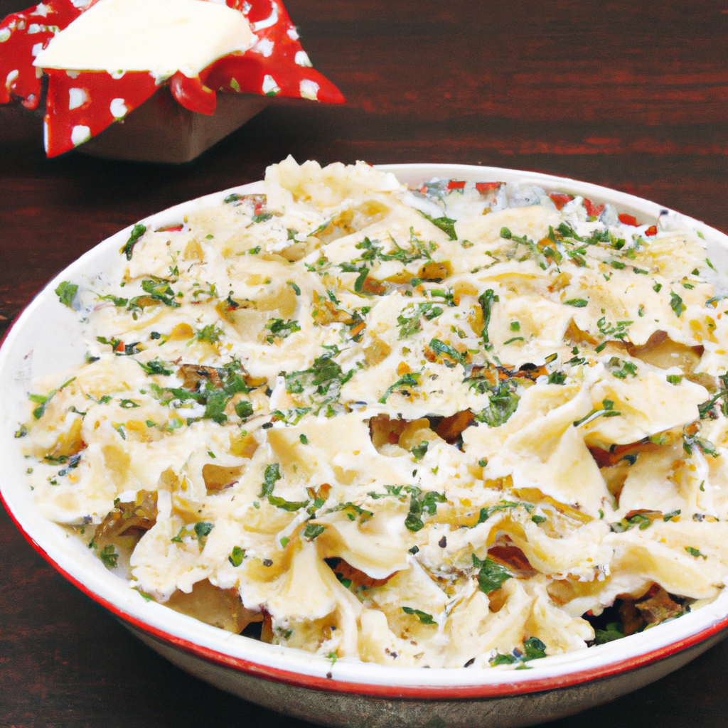 foto da receita Farfalle ao creme de ricota e ervas