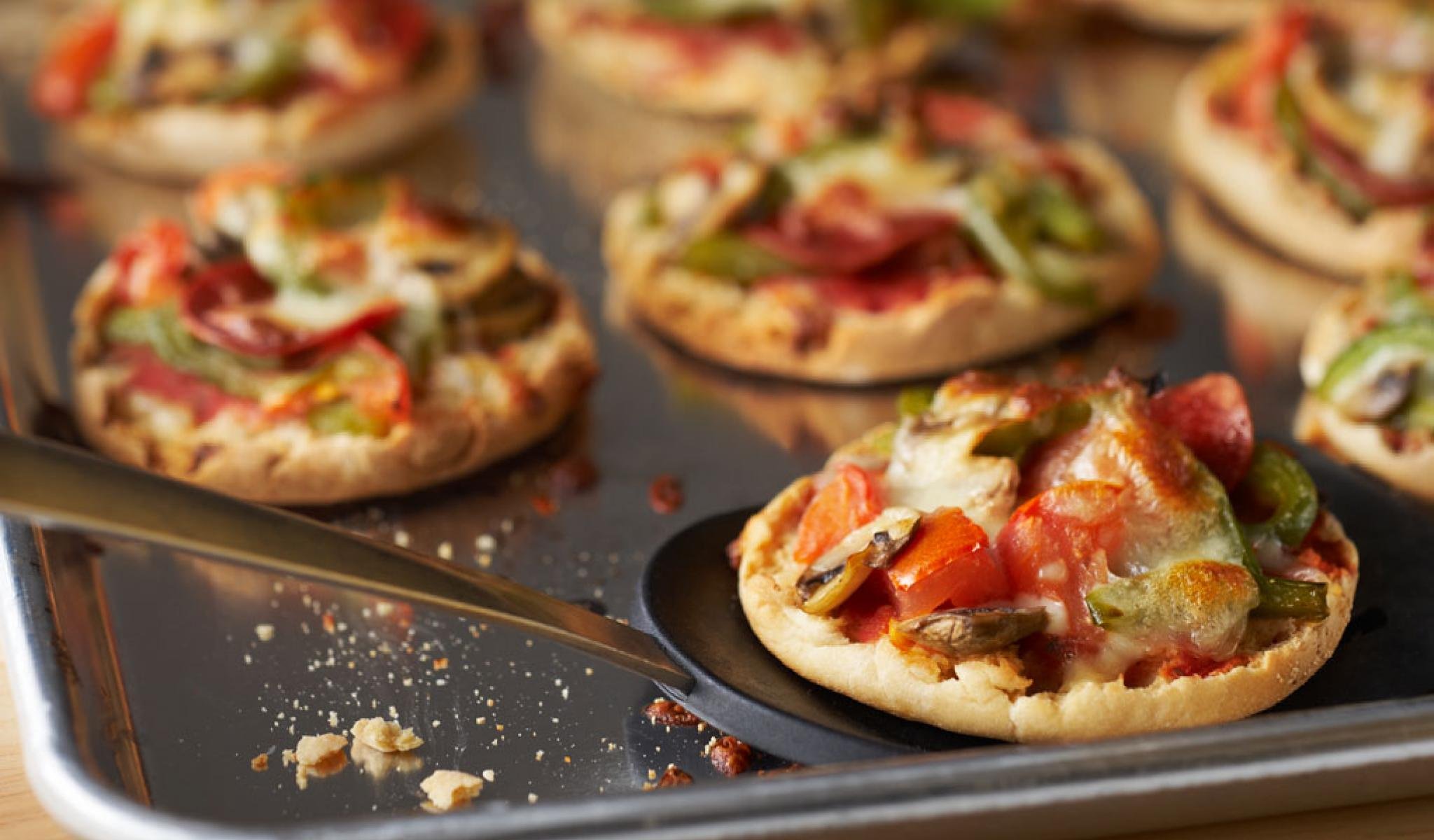 foto da receita Mini pizza de vegetais