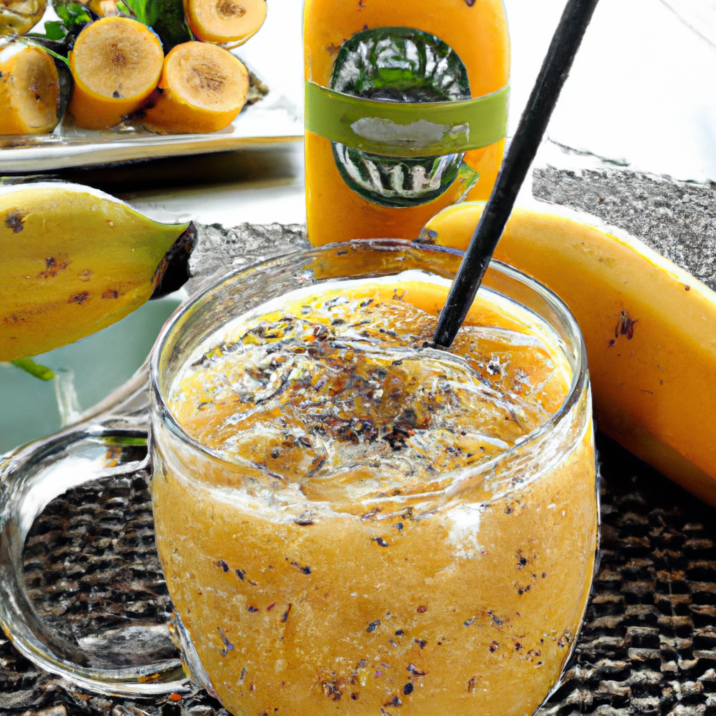 foto da receita Suco de mamão com banana