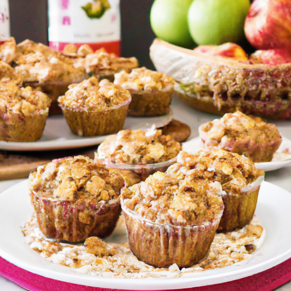 foto da receita Muffin de Maçã com granola