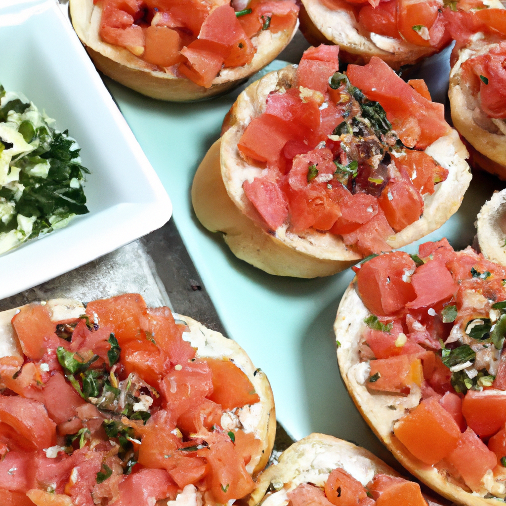 foto da receita Bruschetta de salmão,   tomate e cotagge