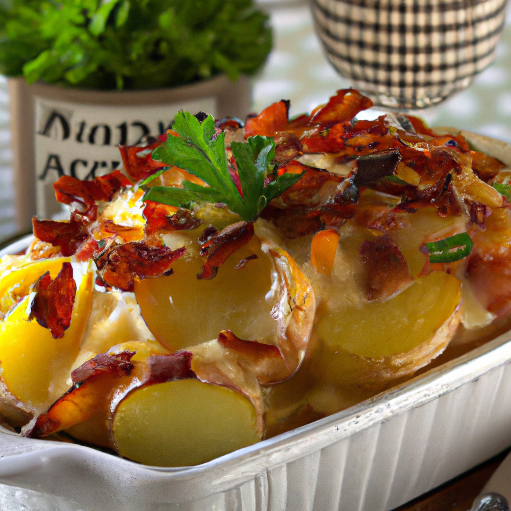 foto da receita Batata gratinada com presunto