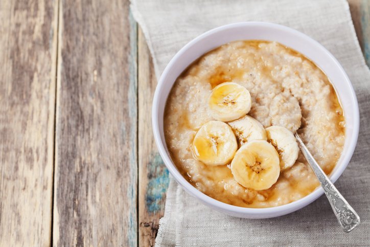 foto da receita Mingau de aveia e banana