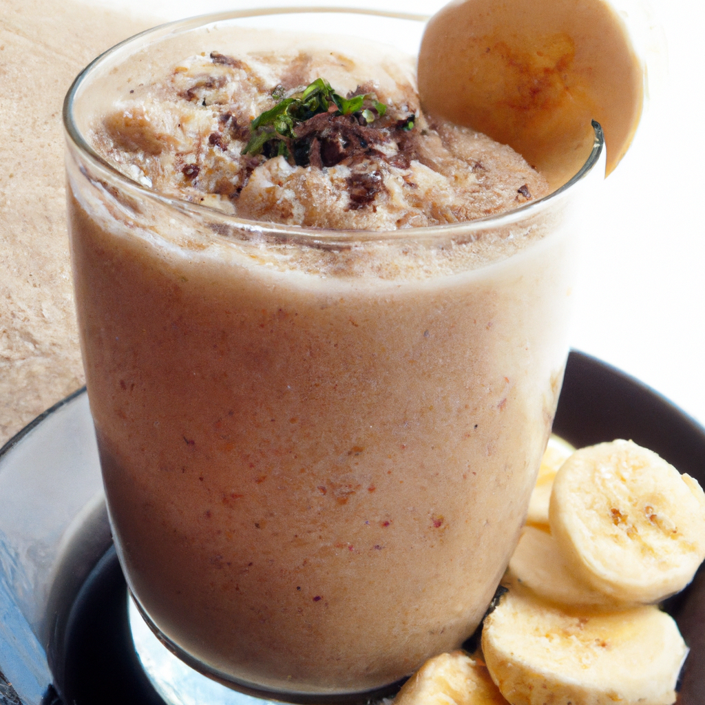 foto da receita Smoothie de aveia com banana