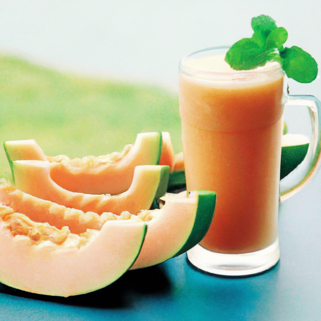 foto da receita Suco de melão e gengibre 