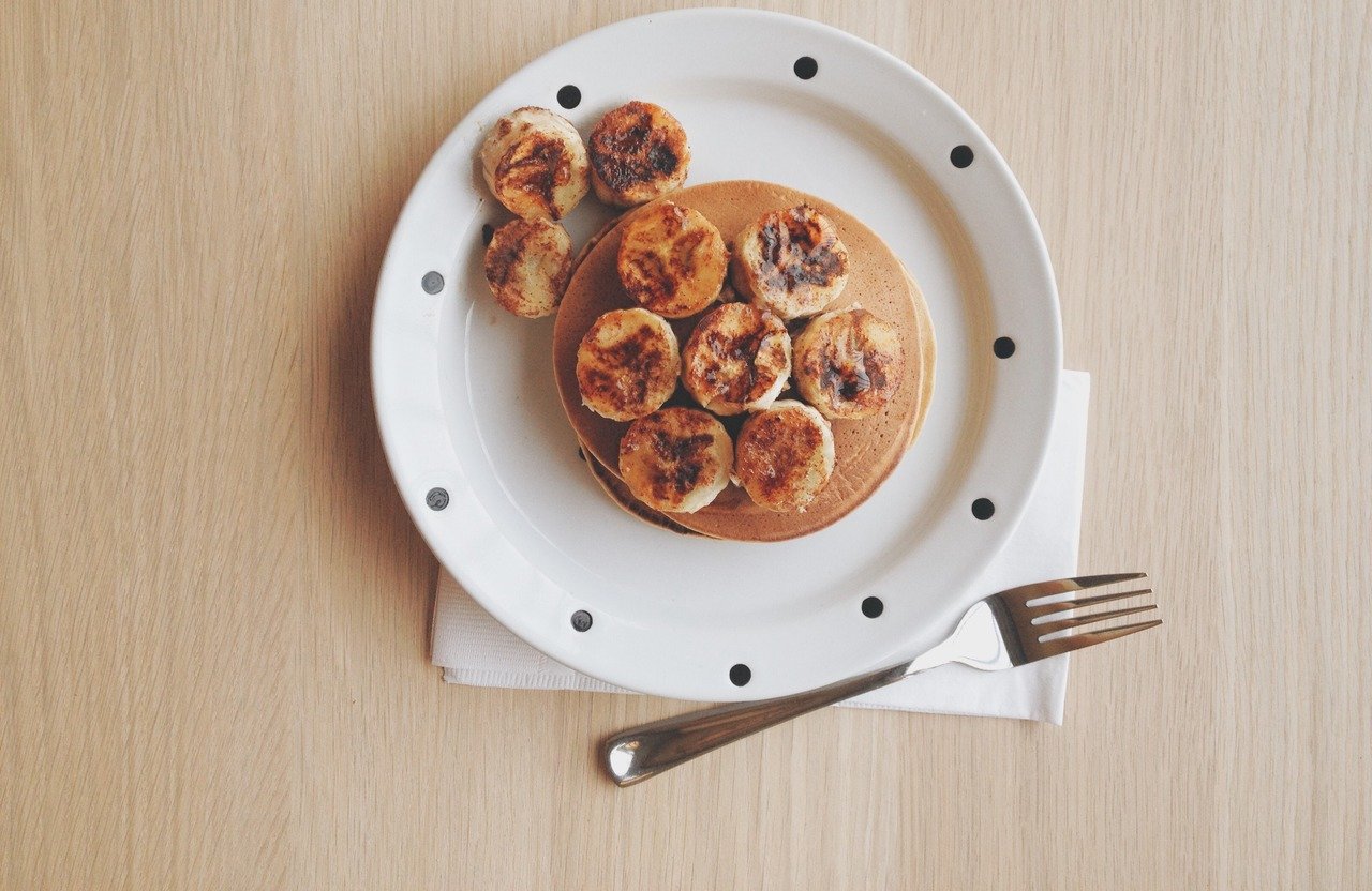 foto da receita Panqueca de banana,   queijo e canela 