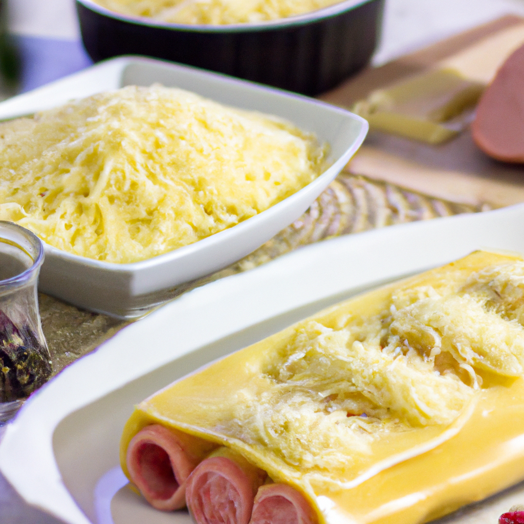 foto da receita Canelone de queijo e presunto