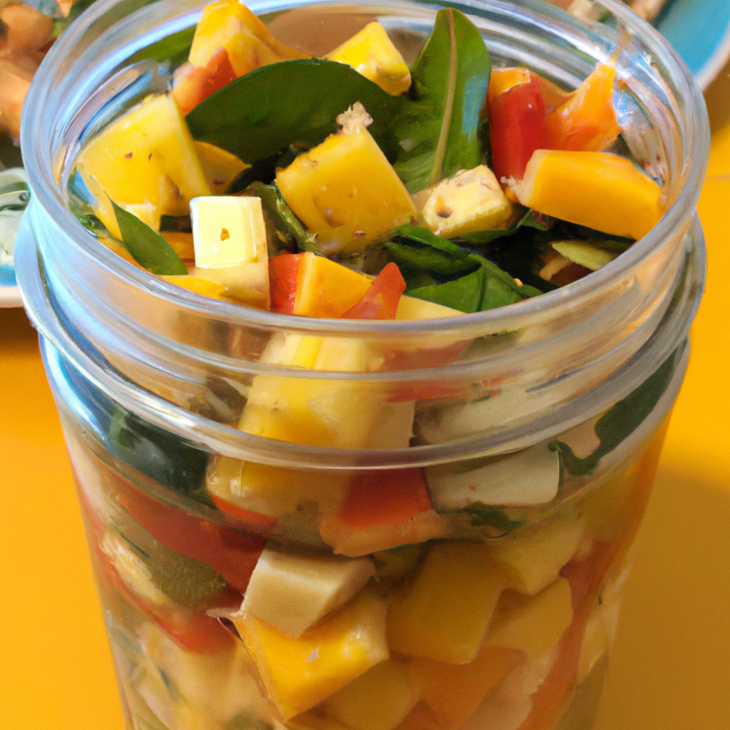 foto da receita Salada tropical de pote