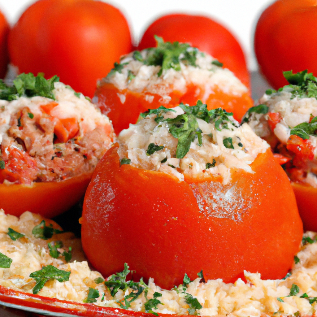 foto da receita Tomate recheado com arroz cremoso