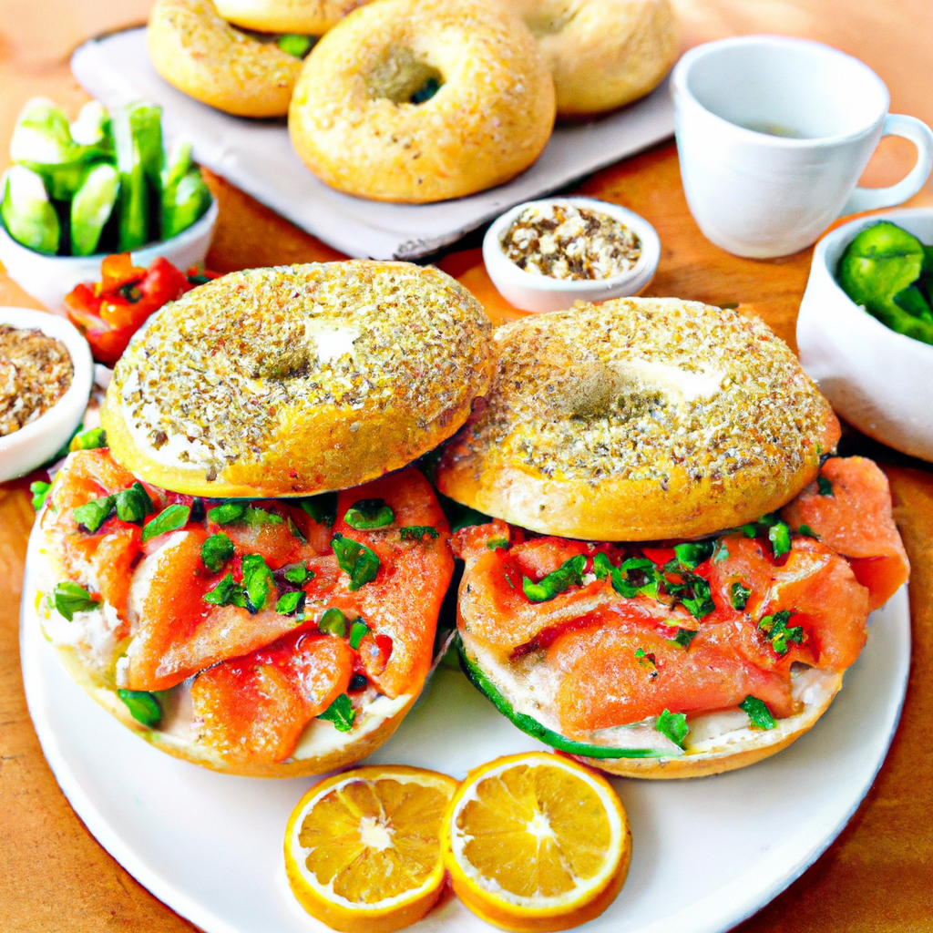 foto da receita Bagel de salmão