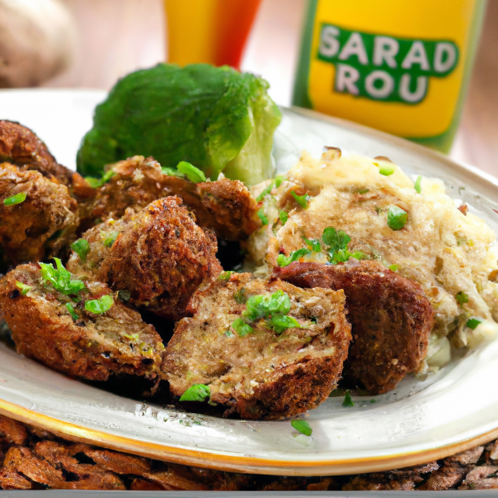 foto da receita Almôndega de carne bovina frita com molho