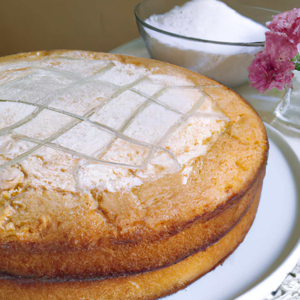 foto da receita Bolo branco simples tipo pão de ló