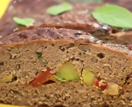 foto da receita Bolo de carne com legumes