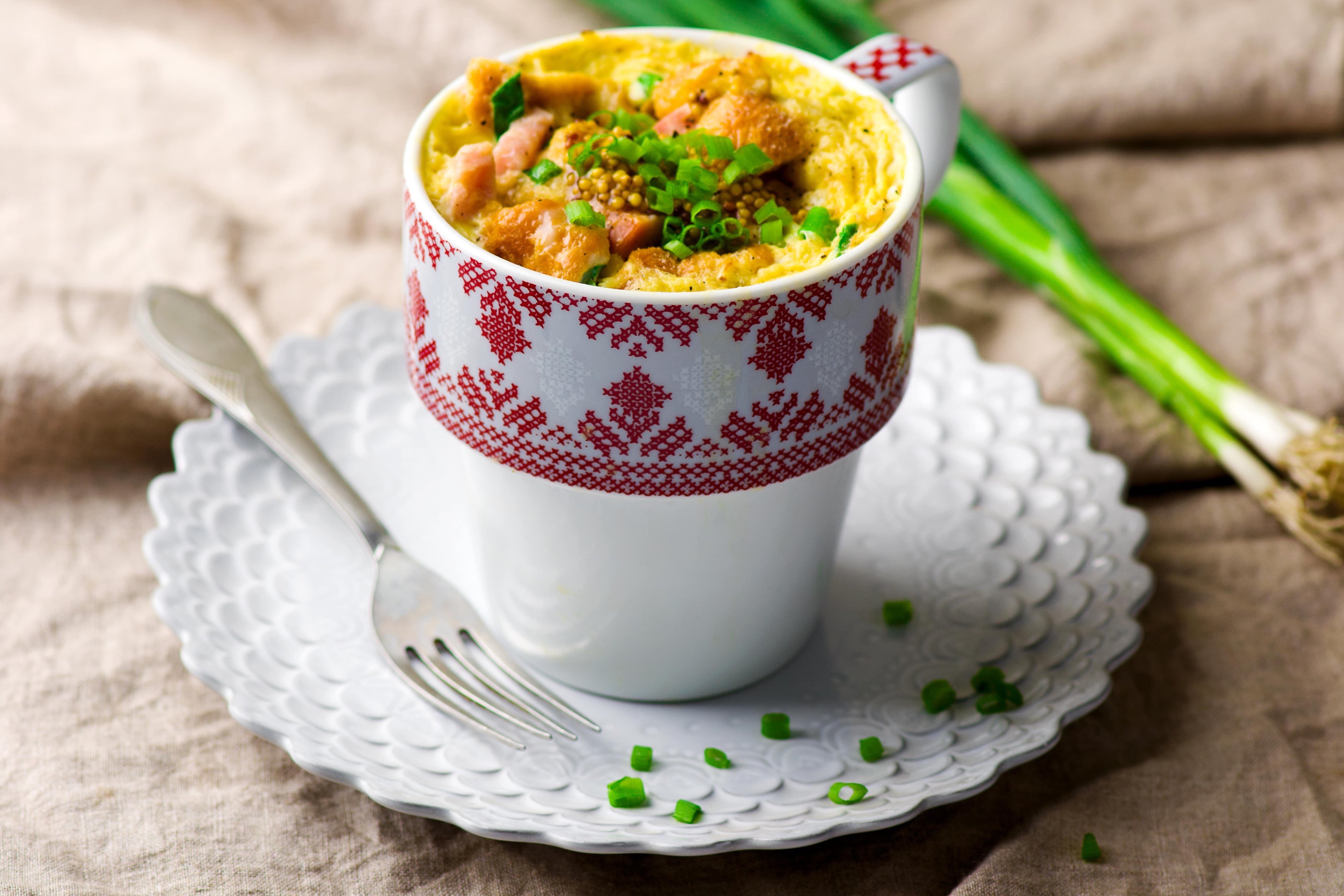 foto da receita Quiche de caneca de micro-ondas