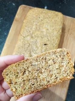 foto da receita Pão de forma Low Carb com parmesão