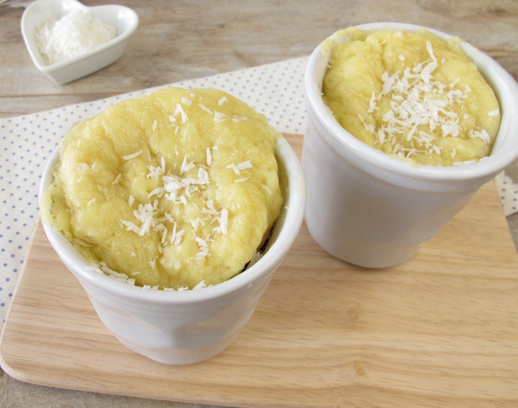 foto da receita Bolo de coco de caneca Low carb