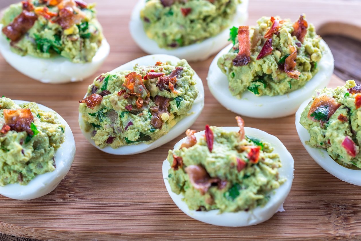 foto da receita Ovo com guacamole