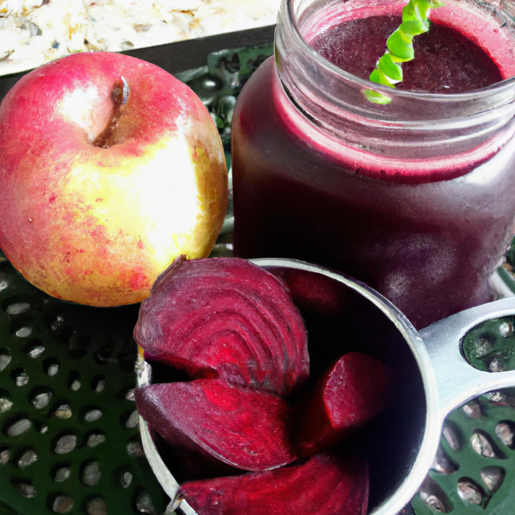 foto da receita Suco de beterraba,  acerola e manga