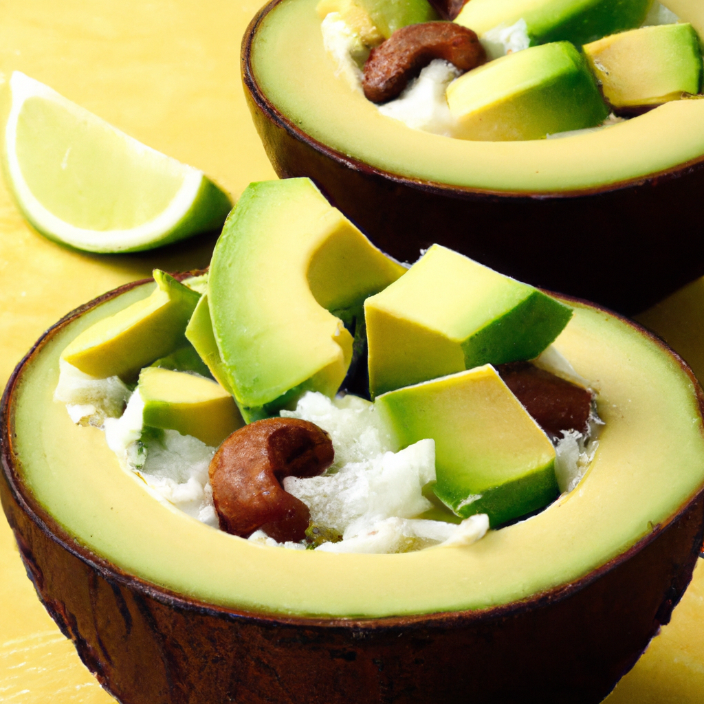 foto da receita Abacate,   óleo de coco e castanhas