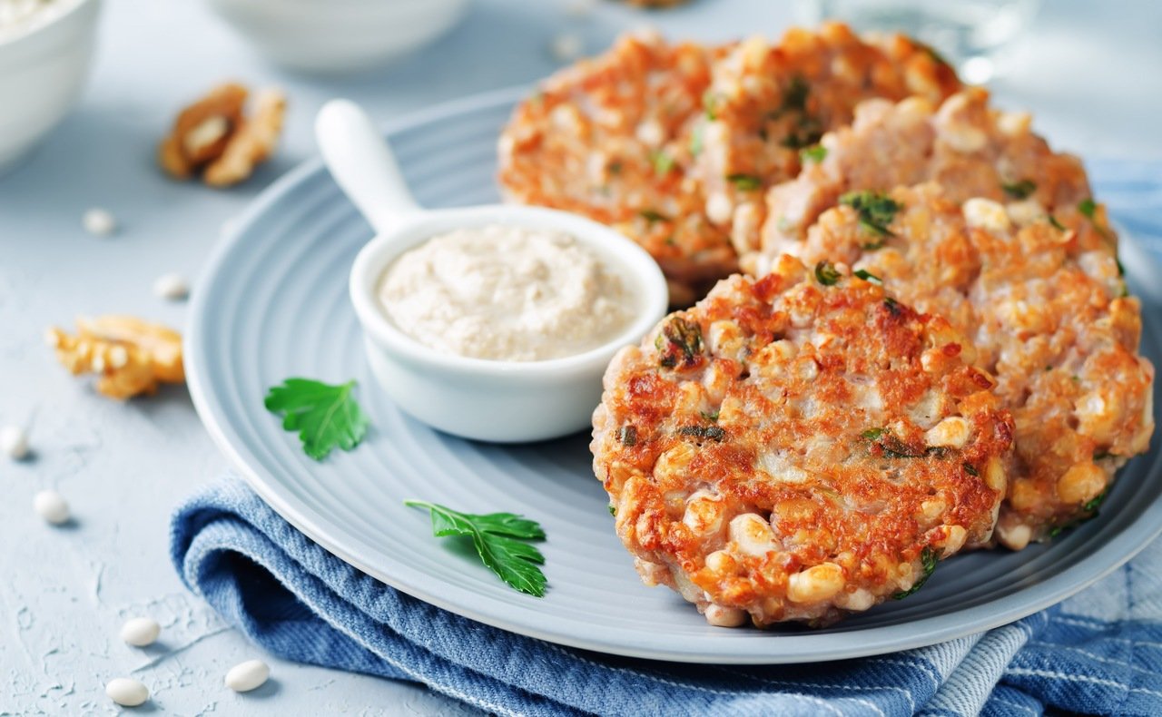 foto da receita Hamburguer de batata doce e quinoa