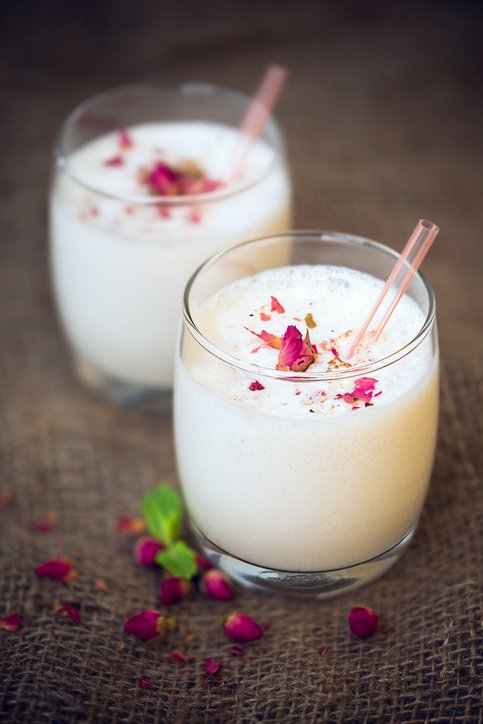 foto da receita Lassi de rosas