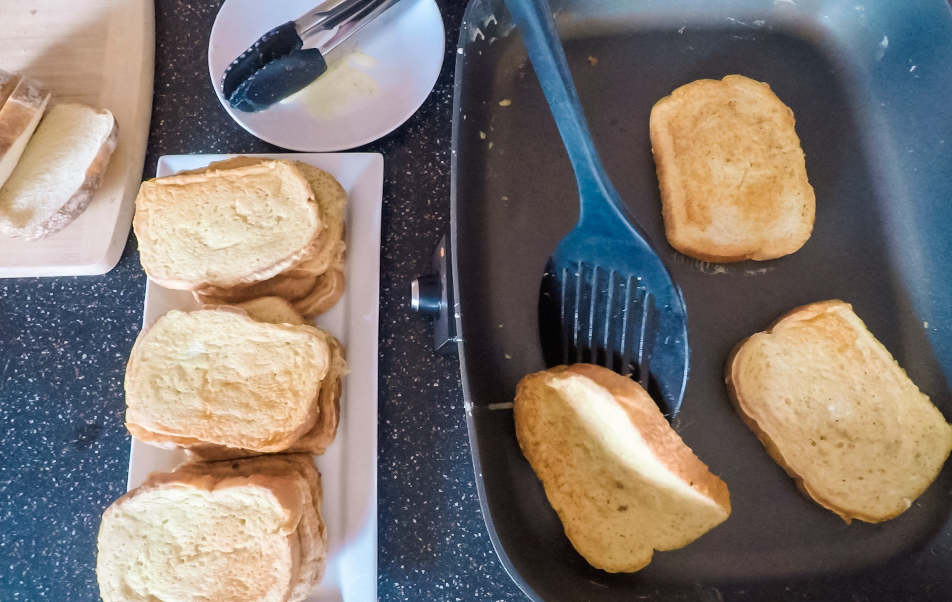 foto da receita Pão low carb de frigideira