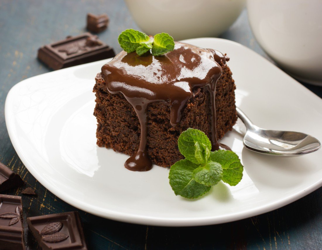 foto da receita Bolo de chocolate com cobertura