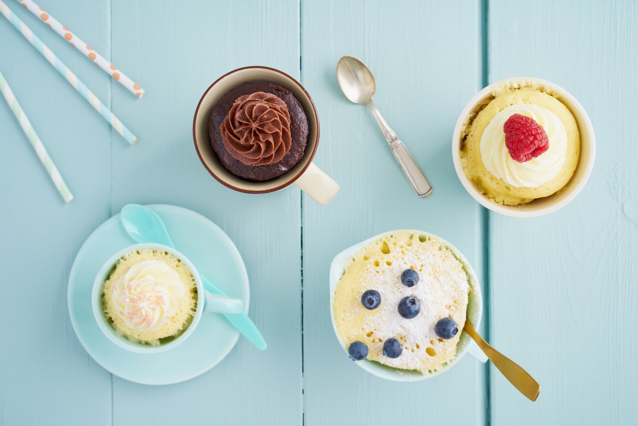 foto da receita Bolo de caneca funcional low carb