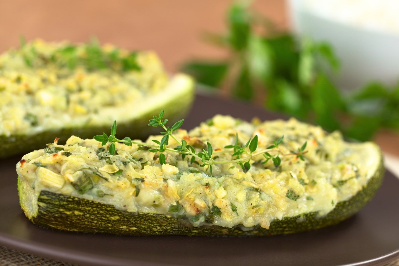 foto da receita Abobrinha recheada com carne