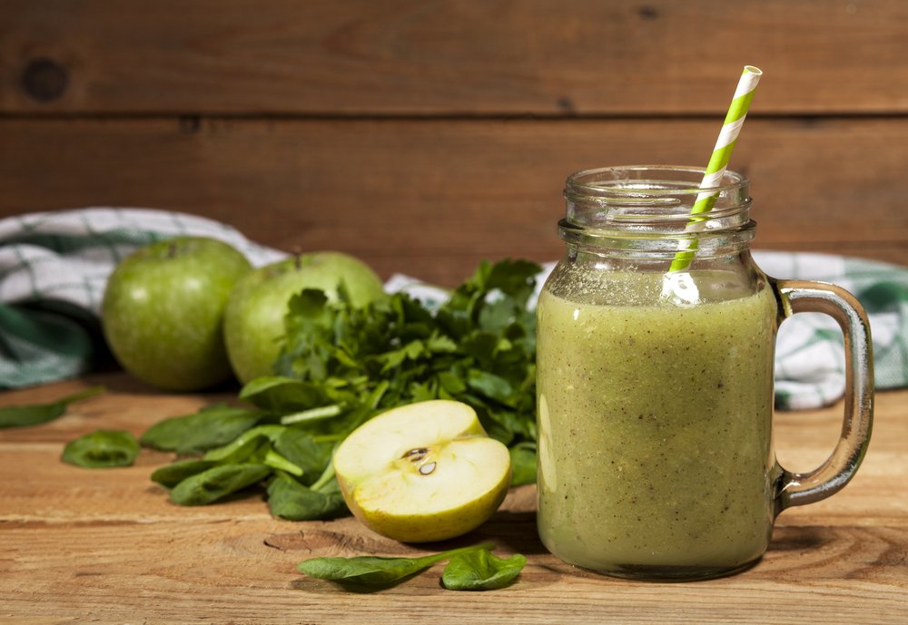 foto da receita Suco verde com abacaxi 