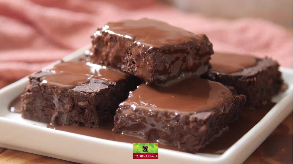 foto da receita Brownie fudge de cacau com feijão preto